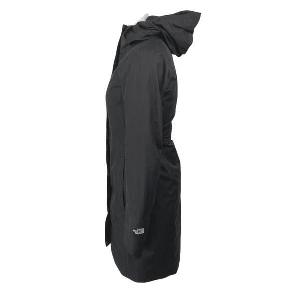 The North Face Black Long Sleeve Hooded Hoodie Trench Parka Coat Jacket Size XS - Picture 2 of 7